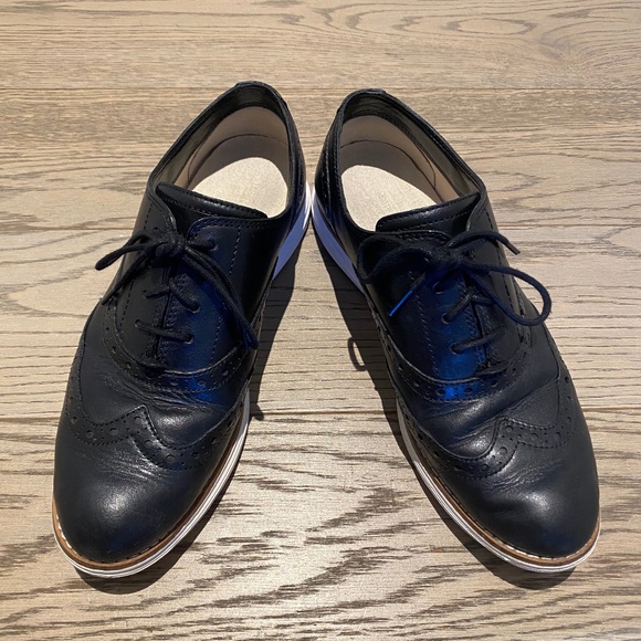 Cole Haan Leather Oxford Loafers - Picture 1 of 4